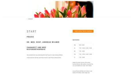 Dr.med.dent. Andreas Wilmer Zahnarzt für Kieferorthopädie