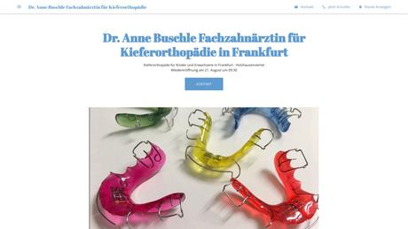 Dr.med.dent. Anne Buschle Zahnärztin f.Kieferorthopädie
