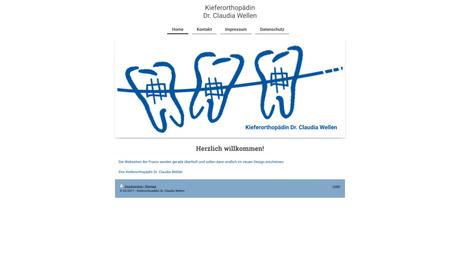 Dr.med.dent. Claudia Wellen Zahnärztin f.Kieferorthopädie