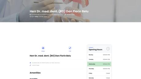 Dr.med.dent. Dan Florin Belu Zahnarzt