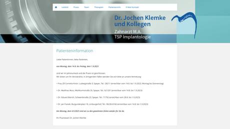 Dr.med.dent. Jochen Klemke Zahnarzt