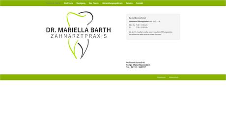 Dr.med.dent. Mariella Barth Zahnärztin