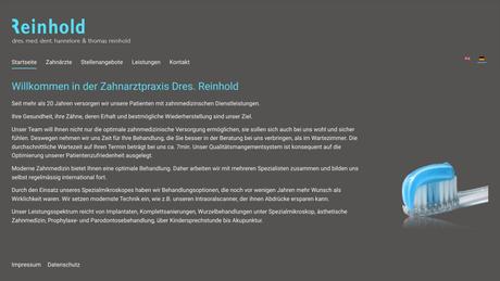 Dr.med.dent. Thomas Reinhold Zahnarzt