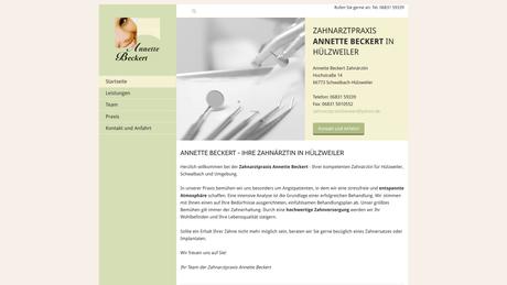 Annette Beckert Zahn&auml;rztin in Schwalbach ansehen