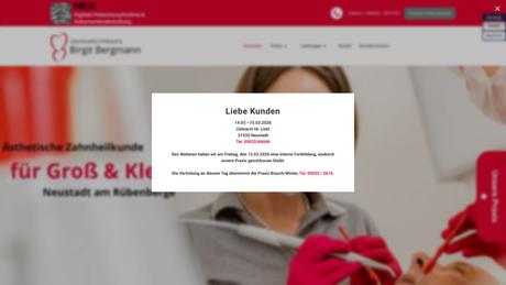 Birgit Bergmann Zahn&auml;rztin in Neustadt am R&uuml;benberge ansehen