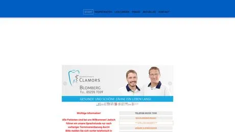 Björn Clamors Zahnarzt