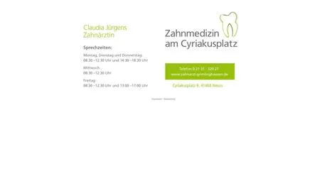 Claudia Irmgard Jürgens Zahnärztin