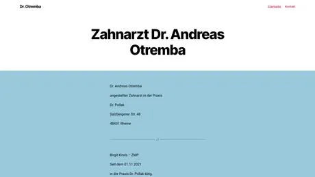 Dr. Andreas Otremba Zahnarzt