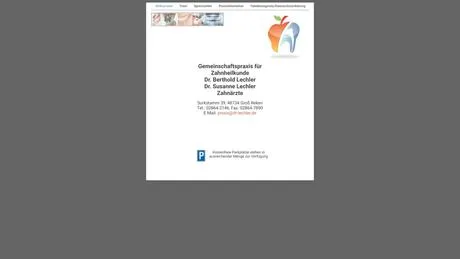 Dr. Berthold Lechler Dr. Susanne Lechler Zahnarztpraxis in Reken ansehen