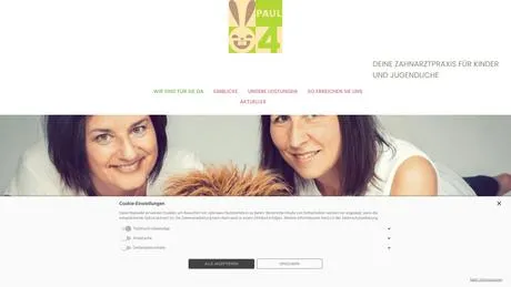Dr. Birgit Bartsch und Maren Feldhaus Paul4 Zahnarztpraxis f&uuml;r Kinder und Jugendliche in Dormagen ansehen
