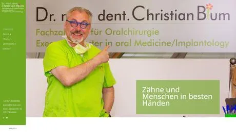 Dr. Christian Blum Zahnarztpraxis besuchen