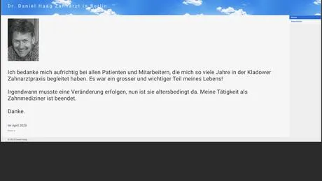 Dr. Daniel W. Haag Zahnarzt besuchen