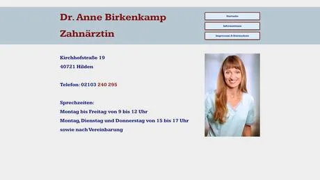 Dr.Dr.med.dent. Anne Birkenkamp Zahnärztin