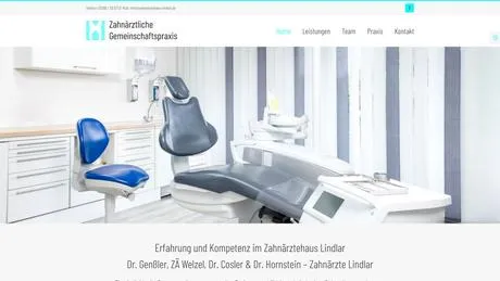 Dr. F. Gen&szlig;ler C. Welzel Dr. T. Cosler Zahn&auml;rztliche Gemeinschaftspraxis in Lindlar ansehen