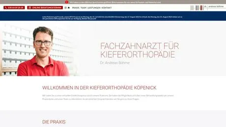 Dr.med.dent. Andreas B&ouml;hme Zahnarzt f.Kieferorthop&auml;die in Berlin ansehen