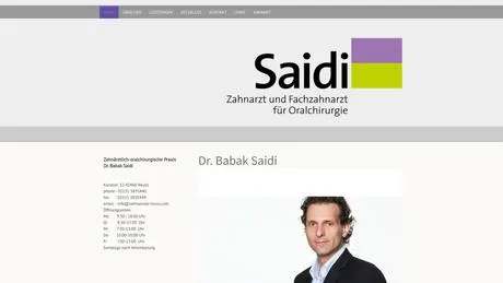 Dr.med.dent. Babak Saidi Zahnarzt