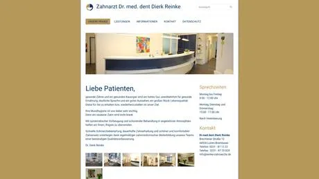 Dr.med.dent. Dierk Reinke Zahnarzt