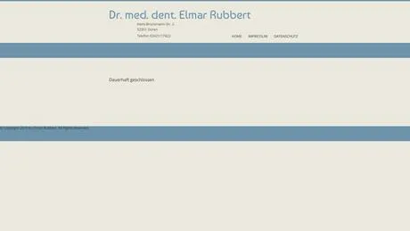 Dr.med.dent. Elmar Rubbert Zahnarzt in D&uuml;ren ansehen