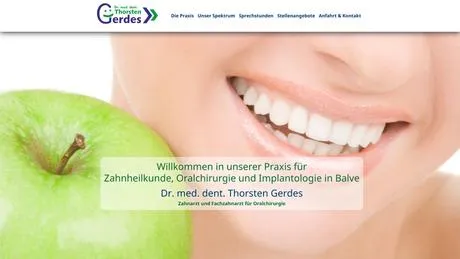 Dr.med.dent. Fred Uwe Gerdes Zahnarzt
