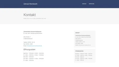 Dr.med.dent. Gabriele Reiner Zahn&auml;rztin in N&uuml;mbrecht ansehen