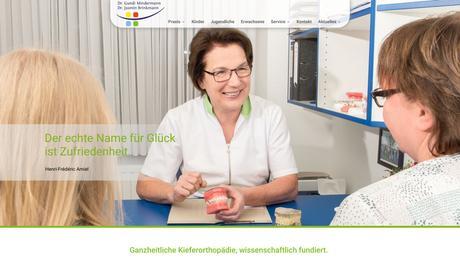 Dr.med.dent. Gundi Mindermann Zahnärztin f. Kieferorthopädie