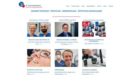 Dr.med.dent. Insa Carola Kirsch Zahn&auml;rztin in G&uuml;tersloh ansehen