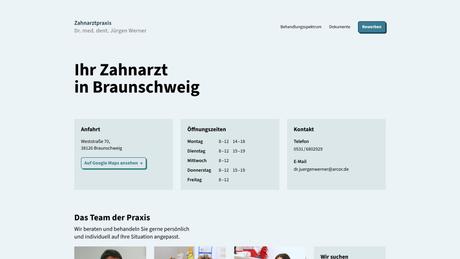 Dr.med.dent. Jürgen Werner Zahnarzt