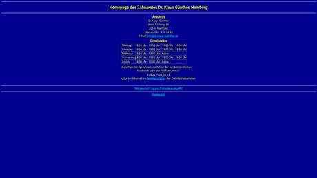 Dr.med.dent. Klaus G&uuml;nther Zahnarzt