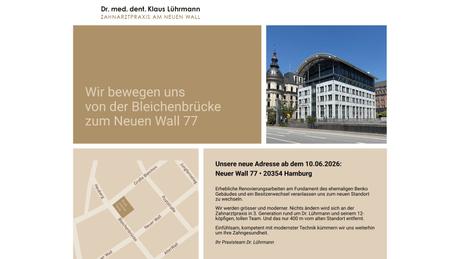 Dr.med.dent. Klaus L&uuml;hrmann Zahnarzt in Hamburg ansehen