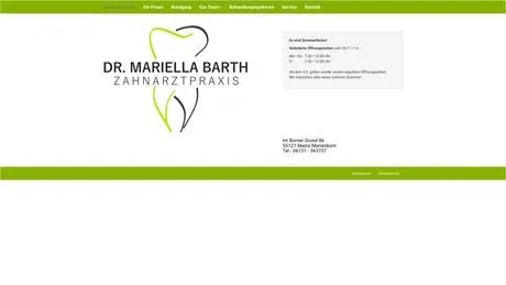 Dr.med.dent. Mariella Barth Zahnärztin besuchen