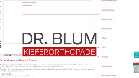 Dr.med.dent. Patrick Blum Zahnarzt für Kieferorthopädie
