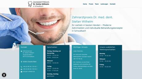 Dr.med.dent. Stefan Wilhelm Zahnarzt in Schwalbach ansehen