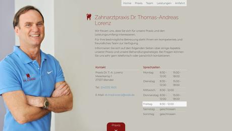 Dr.med.dent. Thomas-Andre Lorenz Zahnarzt