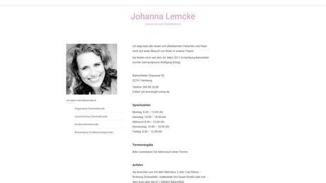 Johanna Lemcke Zahn&auml;rztin in Hamburg ansehen