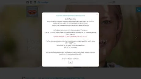 Kieferorthopädische Gemeinschaftspraxis Dr. Dr. Dieter Lutz und Dr. Anna Wagner besuchen