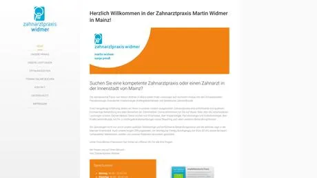 Martin Widmer Zahnarzt besuchen