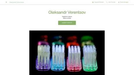 Oleksandr Verentsov Zahnarzt besuchen