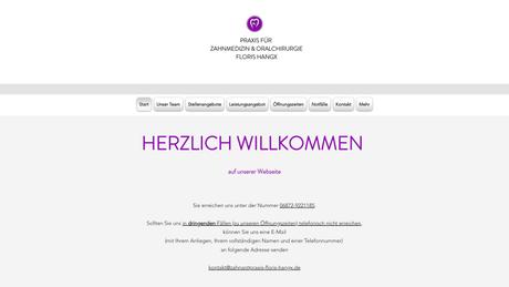 Praxis f&uuml;r Zahnmedizin und Oralchirurgie Floris Hangx in Losheim ansehen